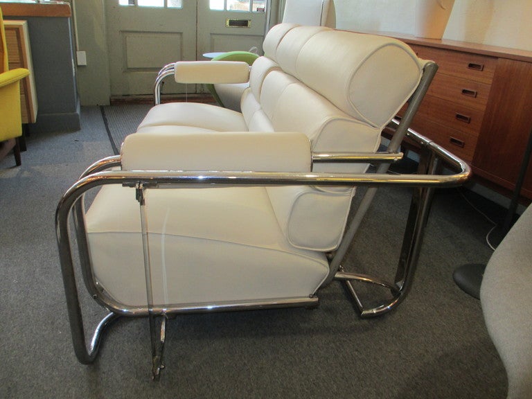 Gilbert Rohde for Troy Steamline Metal Three Seat Glider 1937 2
